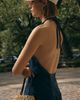 Pilcro Denim Halter Hanky Hem Midi Dress - 2
