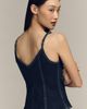 Pilcro Denim Strappy Wrap Tank Top - 2