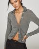 Pilcro Denim Trim Fine Gauge Cardigan - 3