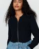 Pilcro Denim Twofer Zip-Up Sweater - 1