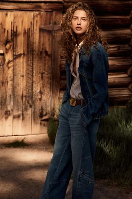 Pilcro Denim Zip-Front Jacket