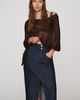 Pilcro Double Waist Denim Midi Skirt - 1