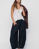 Pilcro Drape Balloon High Rise Barrel Leg Jeans - 1
