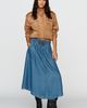 Pilcro Drapey Pull On Midi Skirt - 1