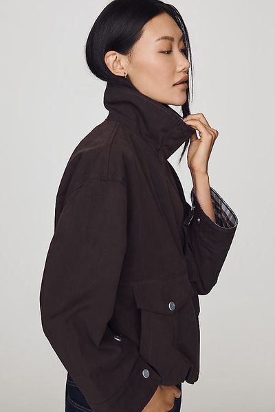 Pilcro Duncan Funnel-Neck Utility Jacket
