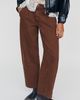 Pilcro Elmira Mid Rise Pleated Bow Barrel Jeans - 3