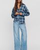 Pilcro Esme Mid Rise Wide Leg Grommet Jeans - 1