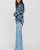Pilcro Esme Mid Rise Wide Leg Grommet Jeans - 4