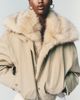 Pilcro Faux Fur Lined Denim Bomber Jacket - 6