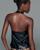 Pilcro Faux Leather Halter Top - 3