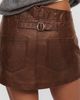 Pilcro Faux Leather Mini Skort - 3