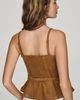 Pilcro Faux Suede Peplum Tank Top - 3