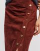 Pilcro Faux Suede Side Button Midi Skirt - 4