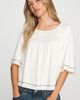 Pilcro Flutter-Sleeve Swing Blouse - 1