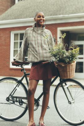 Pilcro Foldover Mini Skirt