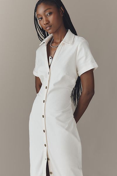 Pilcro Greer Denim Midi Shirtdress