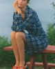 Pilcro Greer Ruched Mini Shirt Dress - 1