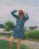 Pilcro Greer Ruched Mini Shirt Dress - 3