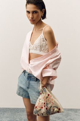 Pilcro Hanna High-Rise Denim Shorts