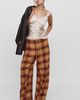 Pilcro Hanna Wide Leg Plaid Pants - 1