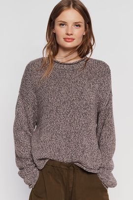 Pilcro Harlow 100% Marled Cotton Sweater