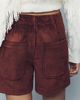 Pilcro Henri Faux Suede Camper Shorts - 4