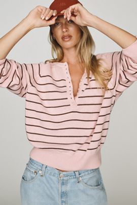 Pilcro Holland 100% Cotton Henley Top