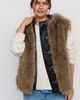 Pilcro Hooded Faux-Fur Vest Jacket - 1
