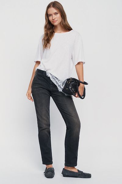 Pilcro Indie Low-Rise Slim Straight Jeans
