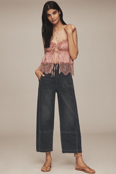 Pilcro Izzie Knit Pull On Barrel Jeans
