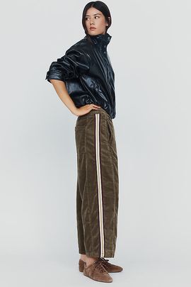 Pilcro Izzie Relaxed Corduroy Pull-On Barrel Pants