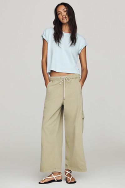 Pilcro Izzie Relaxed Pull On Cargo Barrel Pants