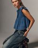 Pilcro Jade Cotton Pintucked Blouse - 1