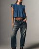 Pilcro Jade Cotton Pintucked Blouse - 3