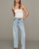 Pilcro Jules Embroidered Mid-Rise Straight-Leg Jeans - 1