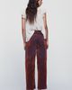 Pilcro Jules High Rise Relaxed Tapered Velvet Jeans - 4