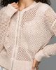 Pilcro Juniper Open-Knit Bomber Cardigan Jacket - 3