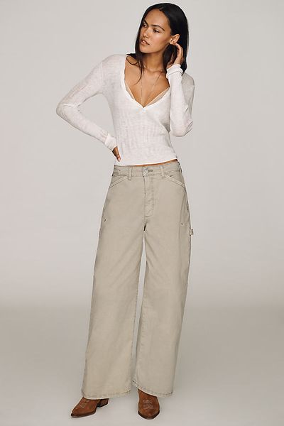Pilcro Kayden Full Length Carpenter Barrel Pants