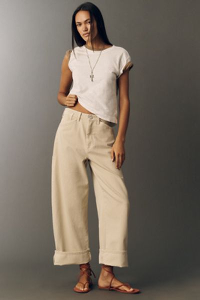 Pilcro Kayden Regenerative Cotton High-Rise Barrel Jeans