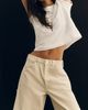 Pilcro Kayden Regenerative Cotton High-Rise Barrel Jeans - 3