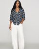 Pilcro Keaton Ruched Buttondown Top - 8