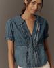 Pilcro Keira Denim Waisted Blouse by Pilcro - 1