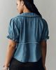 Pilcro Keira Denim Waisted Blouse by Pilcro - 5