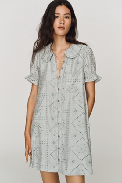 Pilcro Keira Eyelet Mini Dress