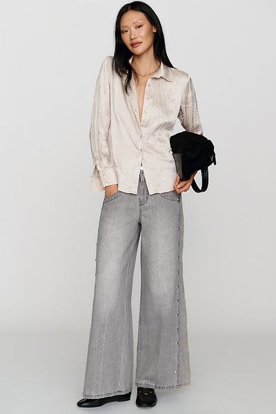Pilcro Kenny High Rise Tapered Leg Jeans