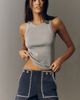 Pilcro Kit High-Rise Whipstitch Utility Shorts - 1