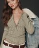 Pilcro Lace Trim Henley Top - 3