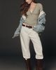 Pilcro Lace Trim Henley Top - 4
