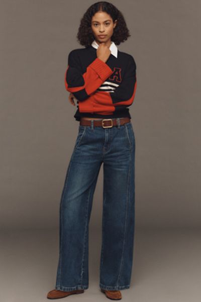Pilcro Lex High-Rise Relaxed Tapered Jeans by Pilcro