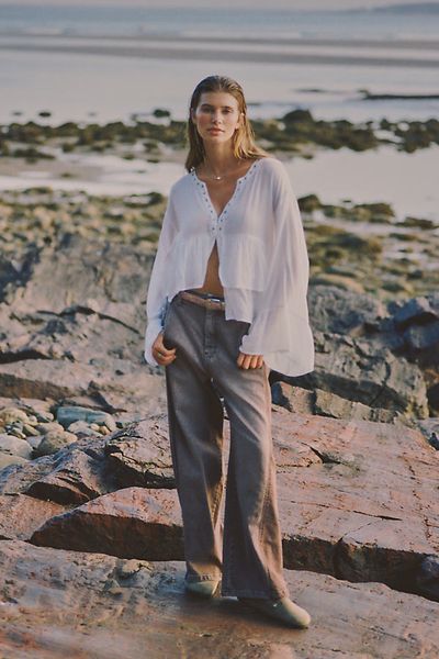 Pilcro Lex High-Rise Tapered Jeans